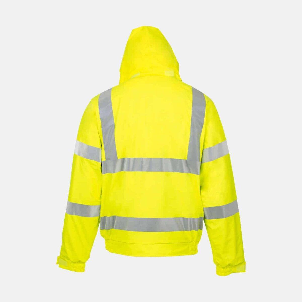 High Visibility Bomber Jacket In Yellow