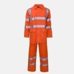 Polyester/PVC Hi Vis Orange Rainsuit by Supertouch